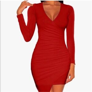 COPY - Chic Red Long Sleeve Dress
